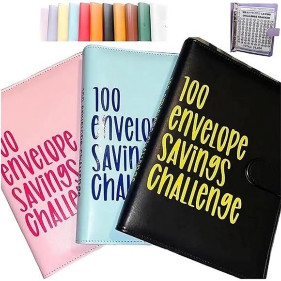 100 Envelope Challenge Binder Savings Book with Cash Envelopes - Picture 7 of 7